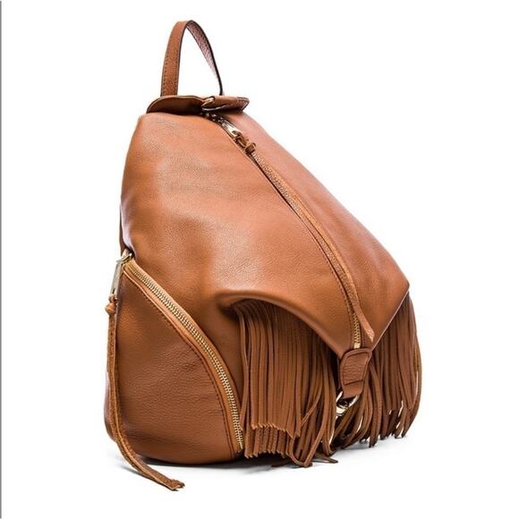 RARE Rebecca Minkoff Julian Fringe Leather backpack Bag in EUC main image 8